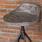 Kairu - Wooden Bar Stool - Dark Gray