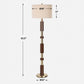 Stacked - Wooden Floor Lamp - Dark Brown