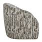 Mari - Boucle Swivel Chair - Green / White