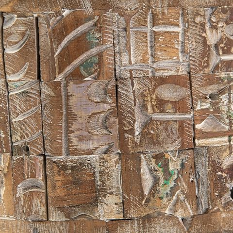 Meltland - Vase - Square - Natural / Black