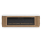 Camdill - 80" TV Stand With Electric Fireplace - Light Brown