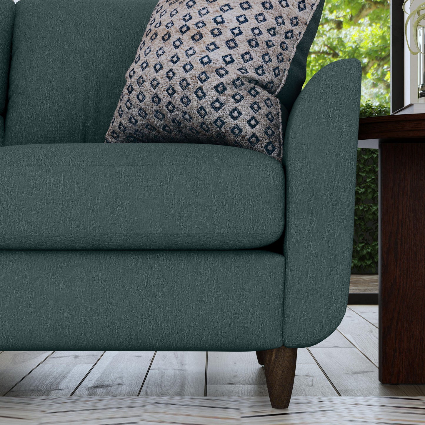 Lewis - Fabric Stationary Loveseat
