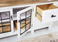 Ashbryn - Extra Large TV Stand - White / Natural