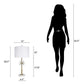 "Crystal Bloom II" Crystal And Marble Table Lamp (Set of 2) - White / Clear Crystal / Soft Gold