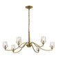Barcelona - 6 Light Brass Chandelier - Gold