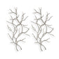 Silver Branches - Wall Art (Set of 2) - Pearl Silver