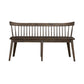 Midland Falls - Spindle Back Bench - Rustic Brown