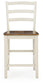 Brinfern - Barstool (Set of 2) - Brown / Antique White