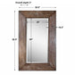 Langford - Large Wood Mirror - Dark Brown