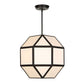 Hoi An - 4 Light Geometric Chandelier - Black