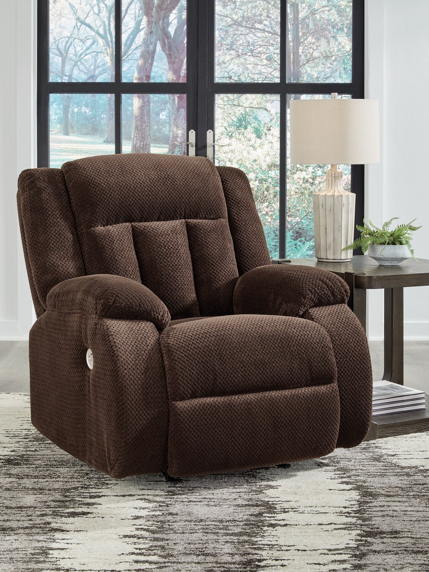 Free Wake - Power Rocker Recliner - Chocolate