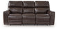 Crossplex - Power Reclining Sofa With Adjustable Headrest - Smoke