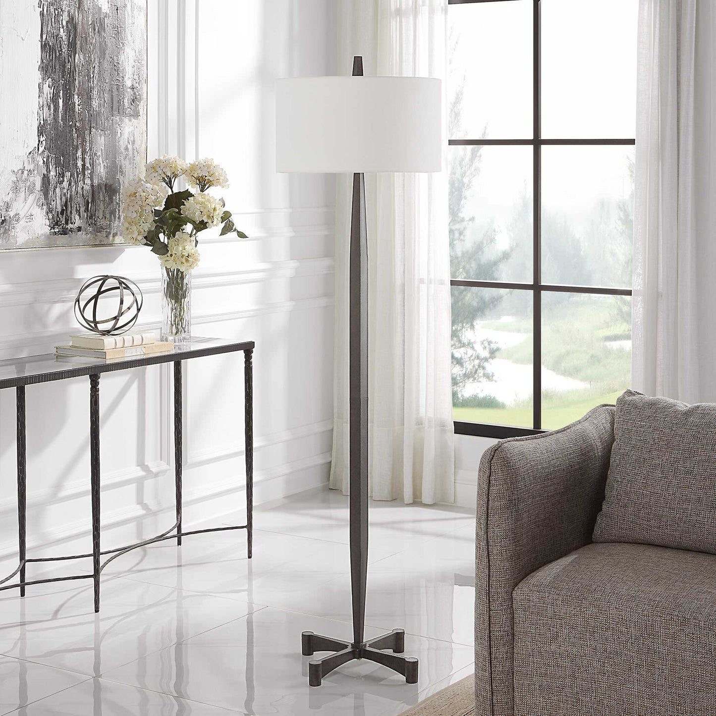 Counteract - Rust Metal Lamp