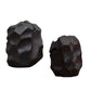 Ember Root - Teak Sculpture (Set of 2) - Black