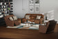 Arezzo - Power Headrest Power Reclining Sofa With Zero Gravity/Extended Ottoman - Whiskey