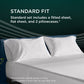 Tempur-Adapt - Tempur-Adapt Luxe Egyptian Cotton Sheets - White