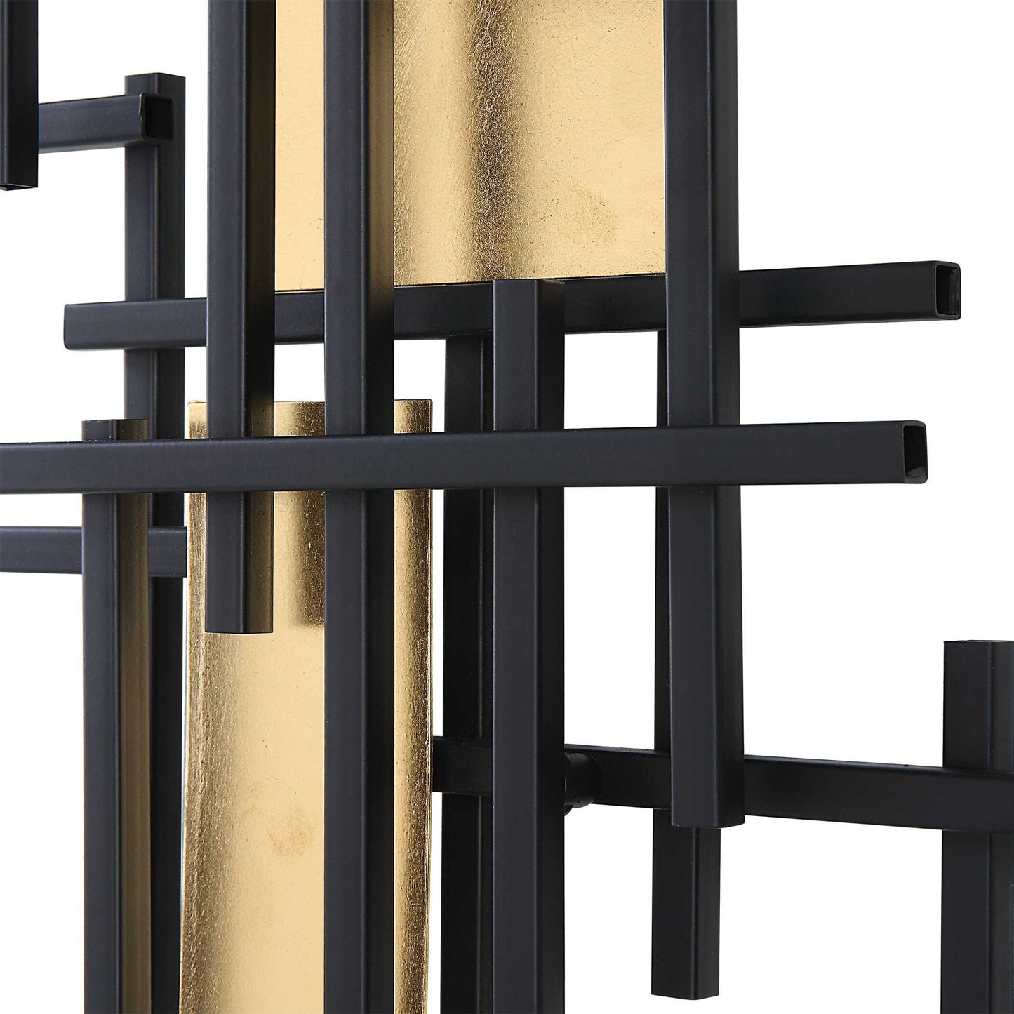 Reflection - Metal Grid Wall Decor (Set of 2) - Black