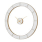Ivory Halo - Minimalist Wall Clock - Gold / White