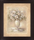 Ivory Blossom Vase - 28" x 34" Framed Wall Art