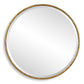 Sutton - Aged Gold Round Mirror