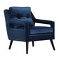 O'Brien - Velvet Armchair - Blue