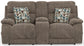 Joya - Power Headrest Power Lay Flat Reclining Console Loveseat With CR3 Heat/Massage/Lumbar/ZG