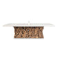 Stonewood - Indoor-Outdoor Ping-Pong Dining Table - White / Woodtone