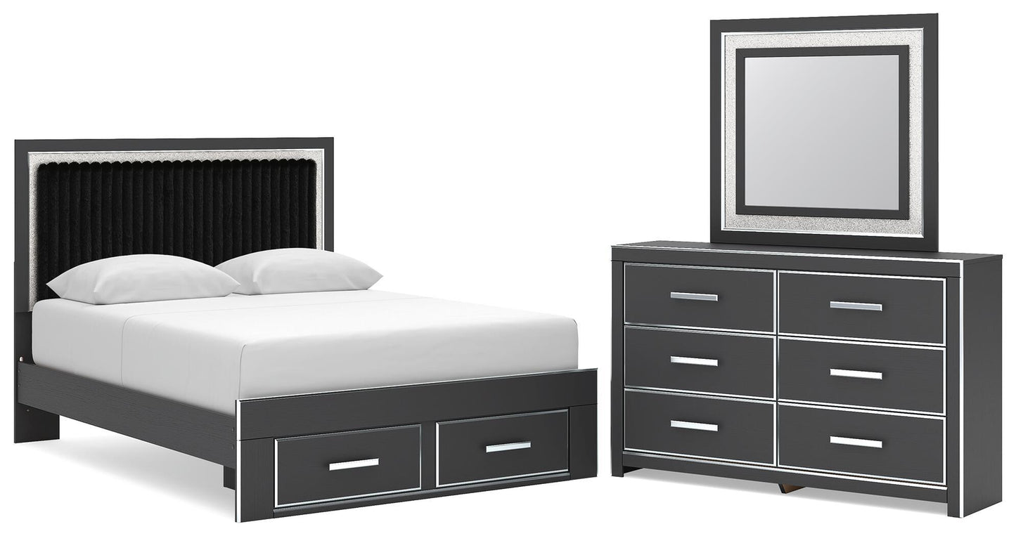 Zuraleus - Upholstered Panel Platform Storage Bedroom Set