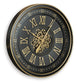 Dairton - Wall Clock - Black / Gold Finish
