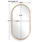Torrado - Oval Mirror - Brass