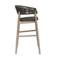 Dermott - Outdoor Bar Stool - Brown / Dark Gray