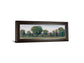 Panoramic Treeline Il By Tim Otoole - Framed Print Wall Art - Dark Green