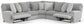 Abraxas - 5 Piece Reclining Sectional