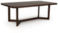 Dilenno - Rectangular Dining Room Extension Table - Dark Brown