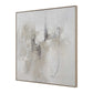 Still Crossing - Abstract Painting - Black / Brown / Gray / White