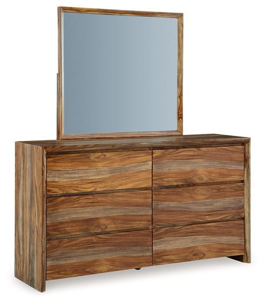 Dressonni - Brown - Dresser And Mirror