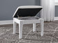 Chalanna - Vanity Stool - White