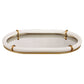 Cyprus - Leather Oval Tray - White