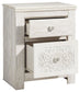Paxberry - Two Drawer Night Stand - Whitewash