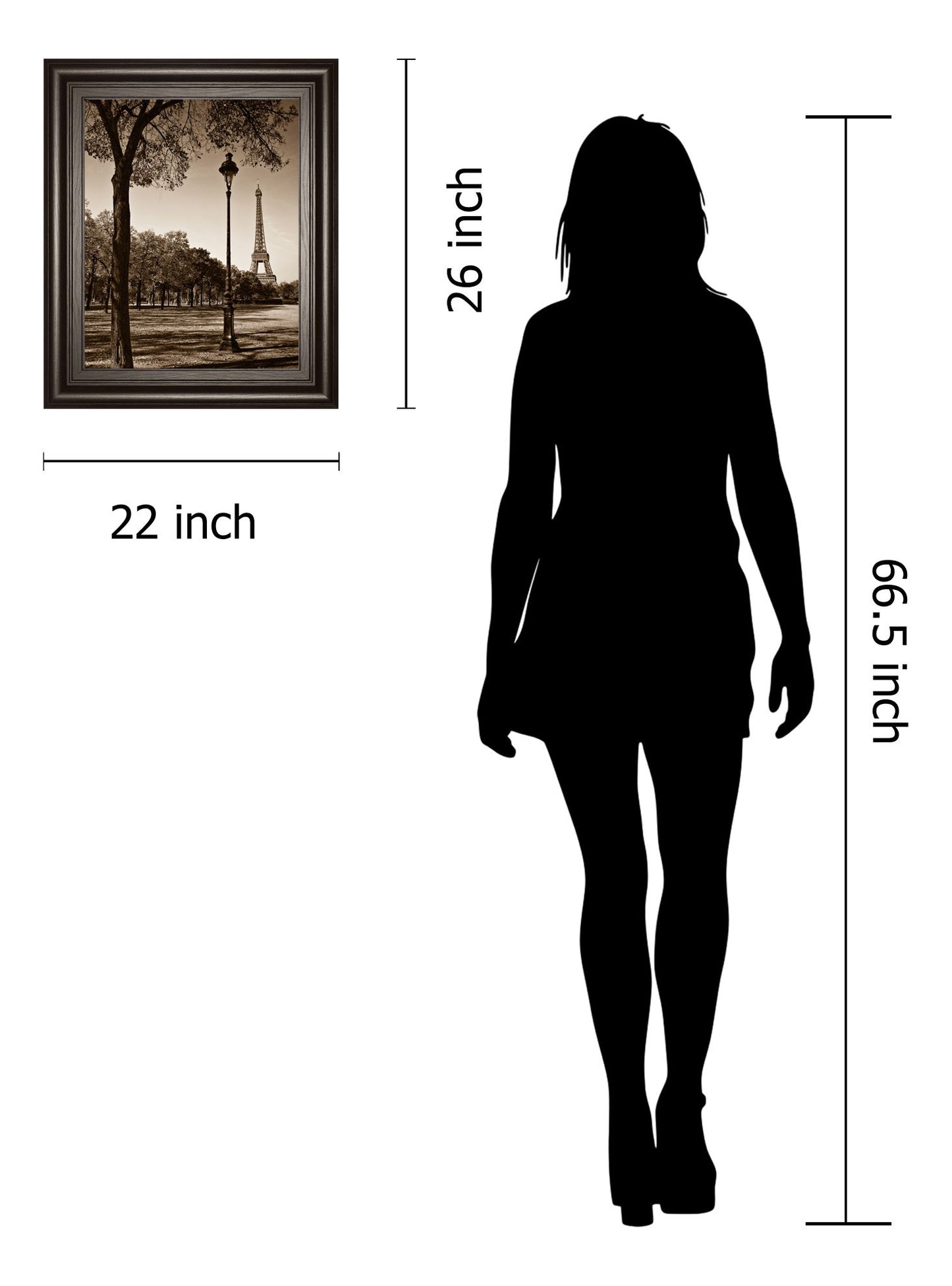 An Afternoon Stroll-pari By Maihara - Wall Art - Black