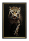 Golden Stalk - 24" x 36" Framed Wall Art - Black