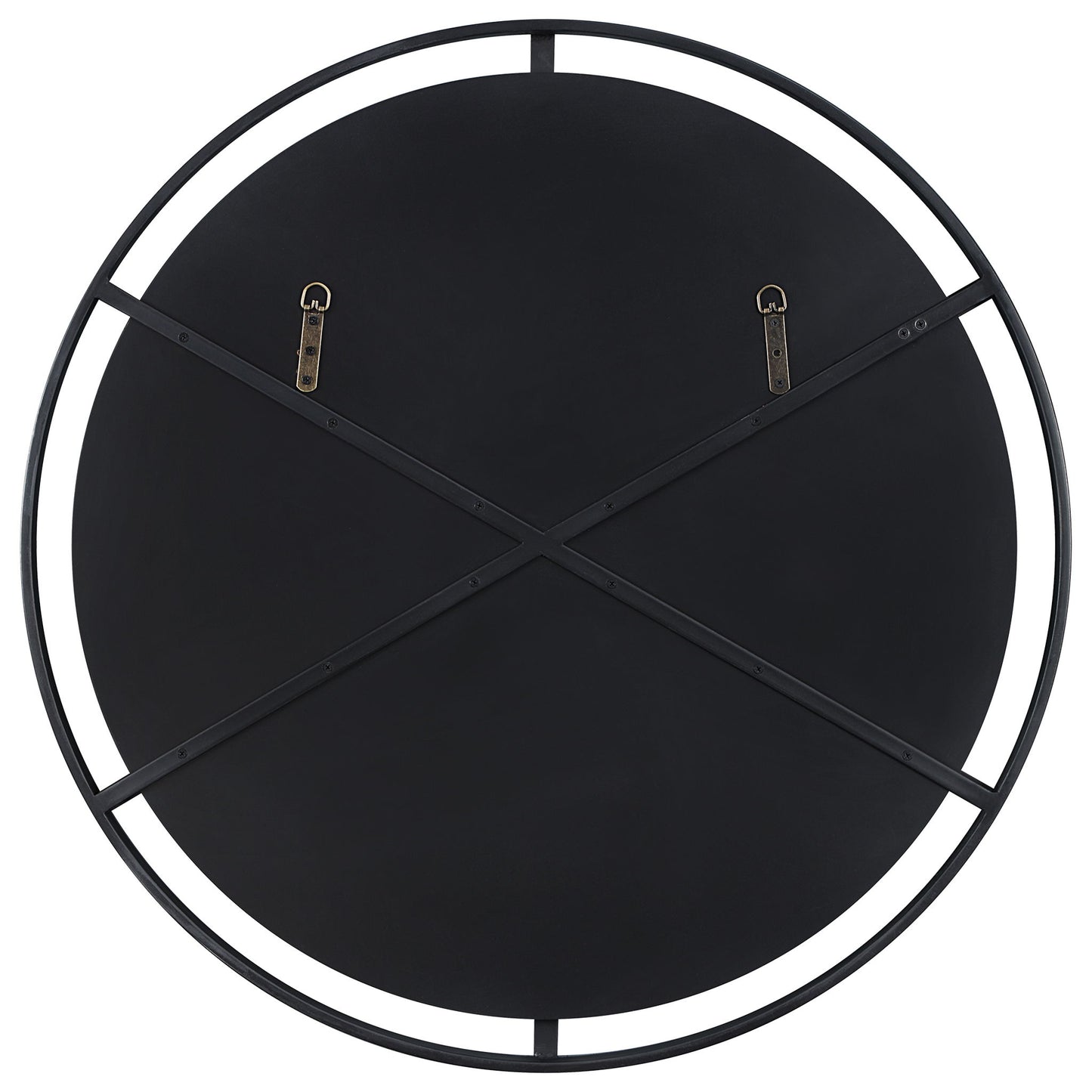 Cashel - Round Iron Mirror - Black
