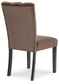 Jeshina - Dining Upholstered Side Chair (Set of 2) - Mocha