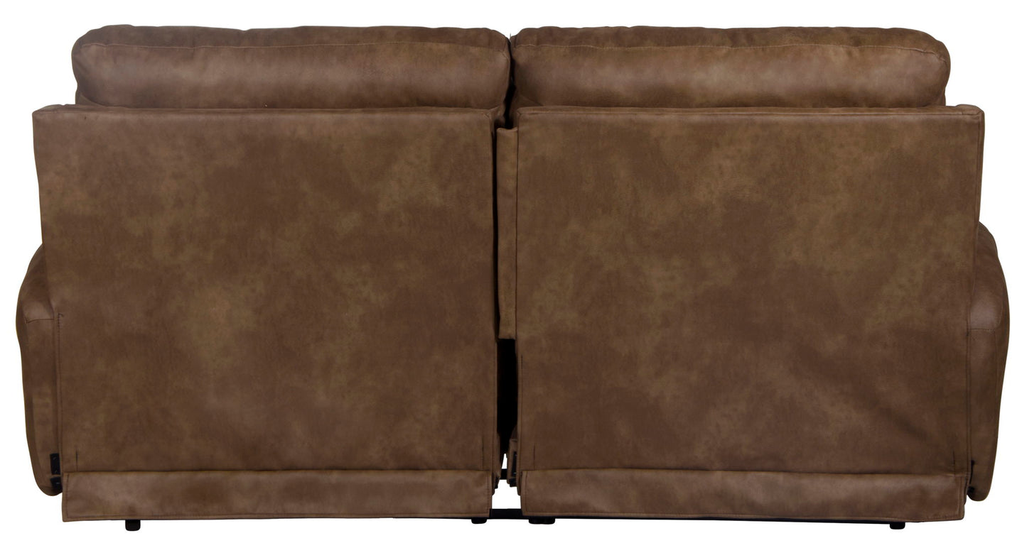 Justine - Lay Flat Reclining Sofa - Burlap