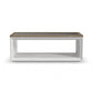 Melody - Rectangular Coffee Table With Casters - White