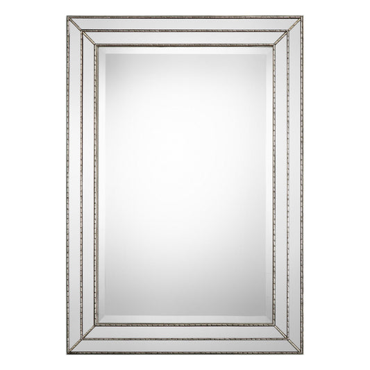 Featuring Grooved Texture Mirror - Metallic Silver