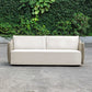 Sunset - Wicker Outdoor Sofa - Oatmeal / Oyster White