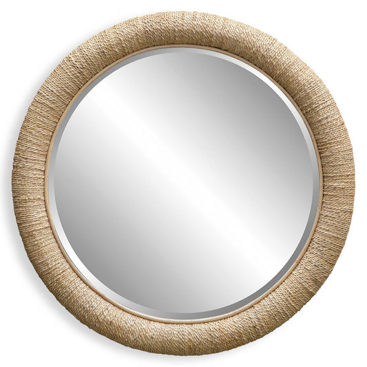 Mariner - Round Mirror - Light Brown
