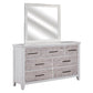 Backroads - Dresser & Mirror - Weathered White