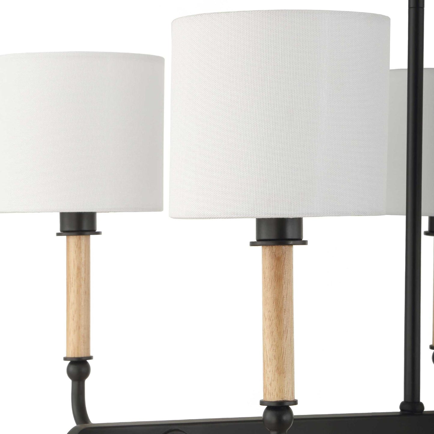 Franconia - 8 Light Pendant - Black / White